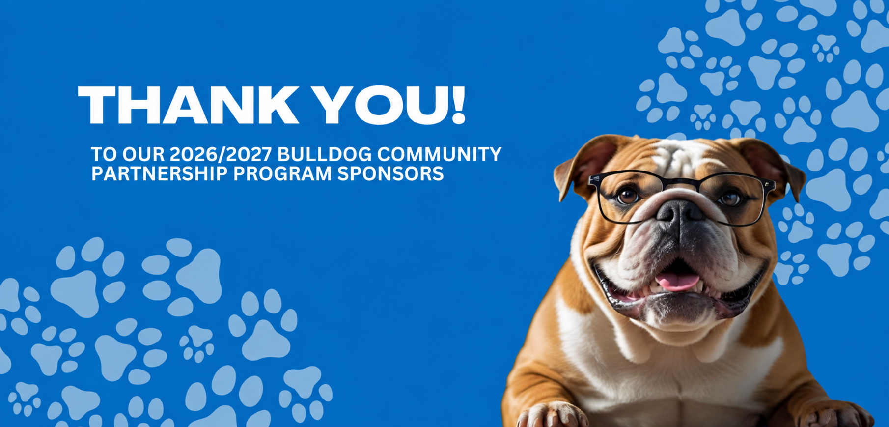 2026:2027 Bulldog Sponsorship Thank You